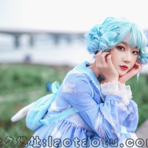 阿包也是兔娘 – No.016 – lolita蓝裙 [9P-123M]