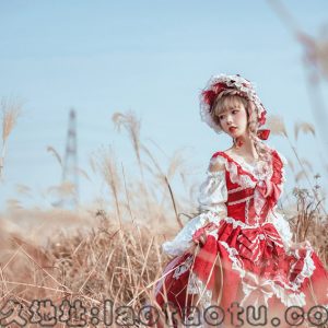阿包也是兔娘 – No.017 – lolita红裙 [12P-160M]